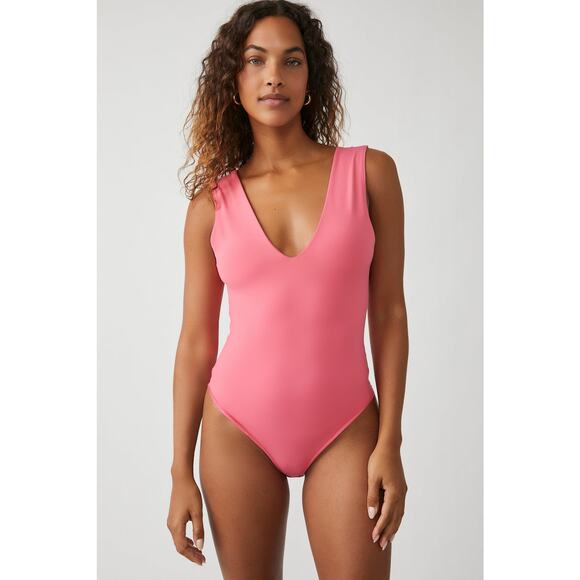 NEW Free People Keep It Sleek Bodysuit in Electropop XS - Picture 2 of 11